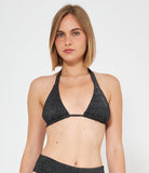 Bikini top Triangolo Halter lurex