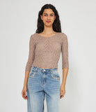 Maglia Crop Traforato
